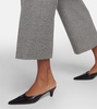 Wide-leg wool-blend pants