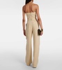 Gabrielle high-rise linen wide-leg pants