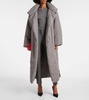 Sleeping Bag houndstooth wrap coat