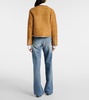 Zanie shearling-lined suede jacket