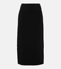 Mid-rise midi skirt