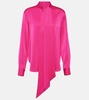 Satin crepe blouse