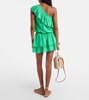 Debbie one-shoulder ruffled minidress