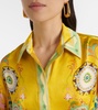 silk satin short-sleeved shirt