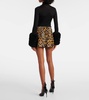 Leopard-print miniskirt