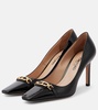 Whitney patent leather slingback pumps