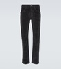 Studded cotton corduroy slim pants