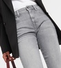 Mid-rise slim jeans