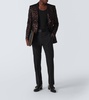 Atticus leopard-print tuxedo jacket