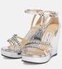 Bing Wedge 120 metallic sandals