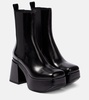 Platform leather Chelsea boots