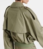 Balloon cotton gabardine jacket