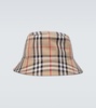 Vintage check bucket hat