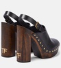 TF 135 leather clogs