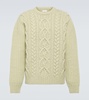 Cable-knit wool sweater