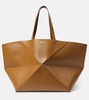 Puzzle Fold XL leather tote bag