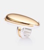 Ellipse Large 18kt gold-plated sterling silver ring