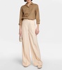 Nyack wide-leg linen and wool pants