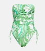 Sydney strapless printed swimsuit