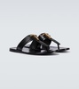 Leather thong sandals