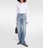 Fido high-rise wide-leg jeans