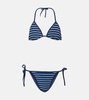 Gina striped bikini