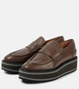 Bahati leather platform loafers