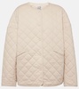 Quilted single-breasted cotton jacket