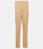 Virgin wool straight pants