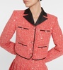 Cropped sequined bouclé jacket