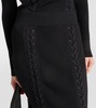 Helix lace-up maxi skirt