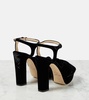 Heloise 120 velvet platform sandals