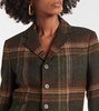 Plaid wool blazer