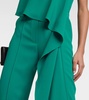 Draped wide-leg jumpsuit