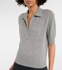 Shrunken Jo cashmere-blend polo sweater