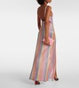 Zig Zag pointelle maxi dress