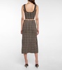 Jabal checked midi skirt