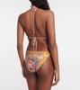 August printed triangle bikini