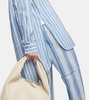 Striped cotton and silk shirt