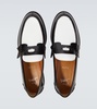 Leather penny loafers