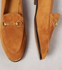 Orange Jordaan Suede Loafers