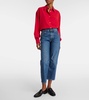 Lesley mid-rise cropped straight jeans