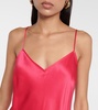 Silk satin slip dress