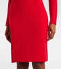 Knitted wool midi dress