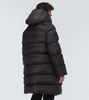 Hooded down coat