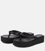 Leather thong sandals