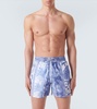 Printed swim trunks