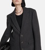 Single-breasted wool coat