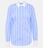 Marisol striped cotton poplin shirt