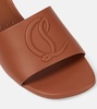 So CL 55 embossed leather mules